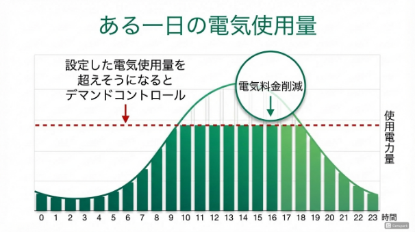 ある一日の電気使用量